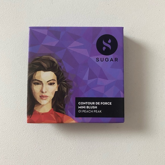 Sugar Cosmetics Contour De Force Mini Blush in 01 Peach Peak - Picture 2 of 4